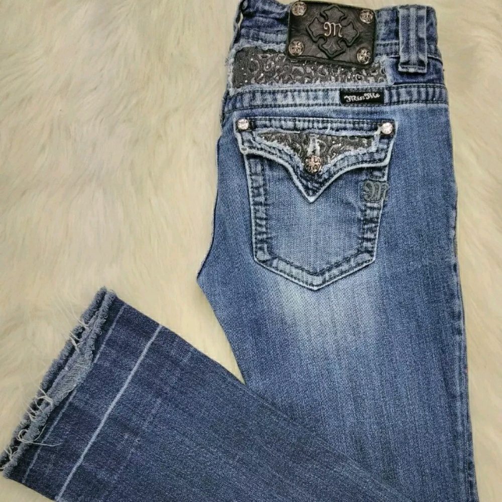 Miss Me lace distressed bling embellished 29